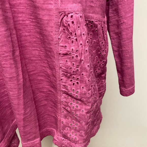 LOGO by Lori Goldstein Relaxed Pink Tunic size L - Picture 9 of 13